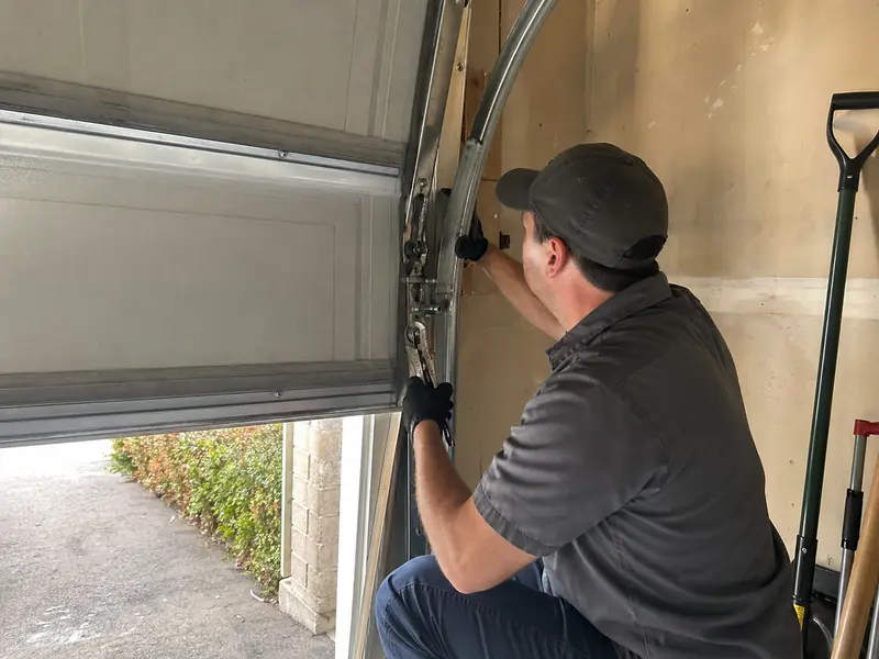 Garage Door Off-Track Repair | Crooked or Stuck Doors